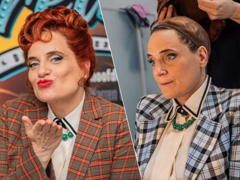 IN BEELD. Zo wordt Ruth Beeckmans getransformeerd in Miss Lynch voor de musical ‘Grease’ - HLN 21/06/2024